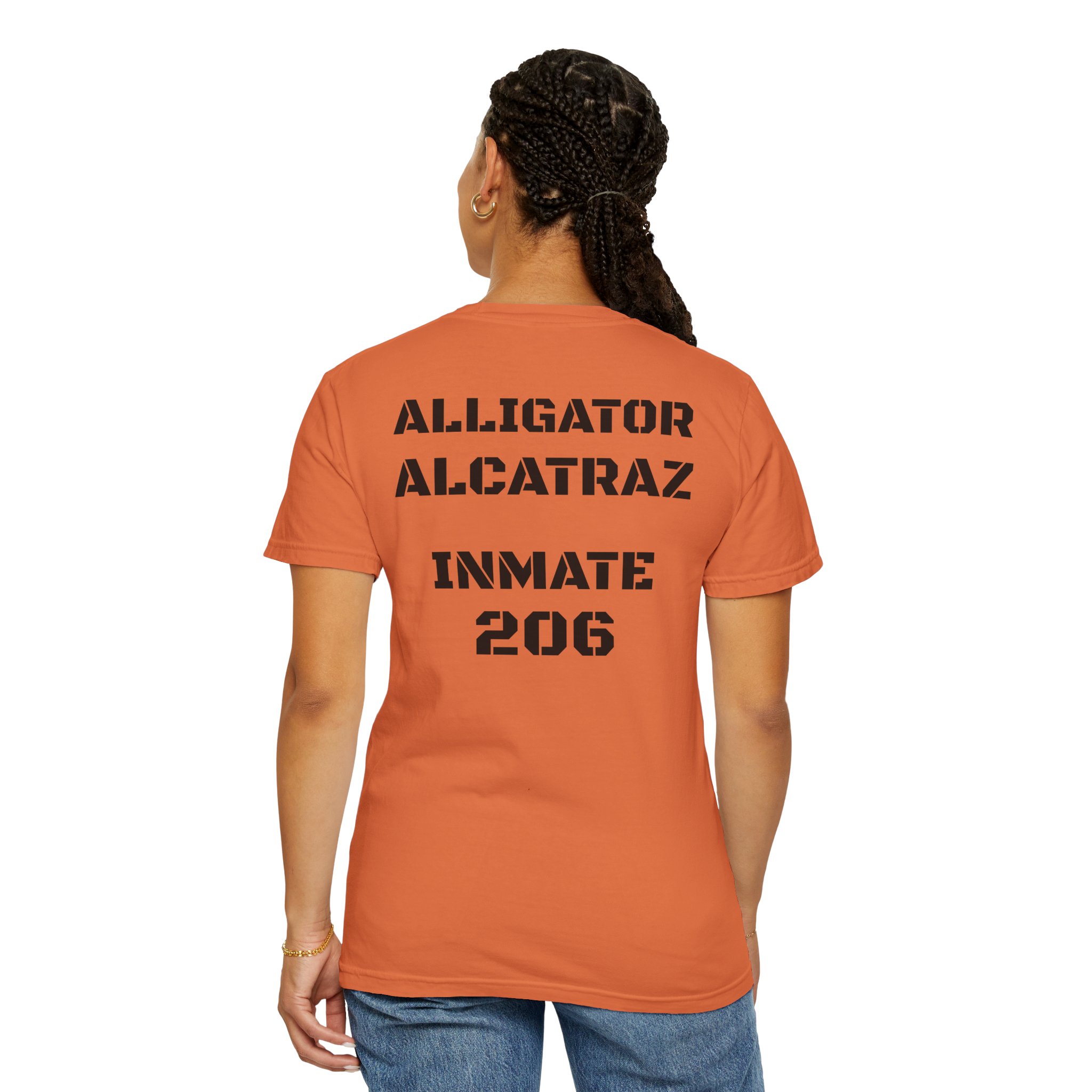 #1040 Alligator Alcatraz-Unisex Garment-Dyed T-shirt - Image 6