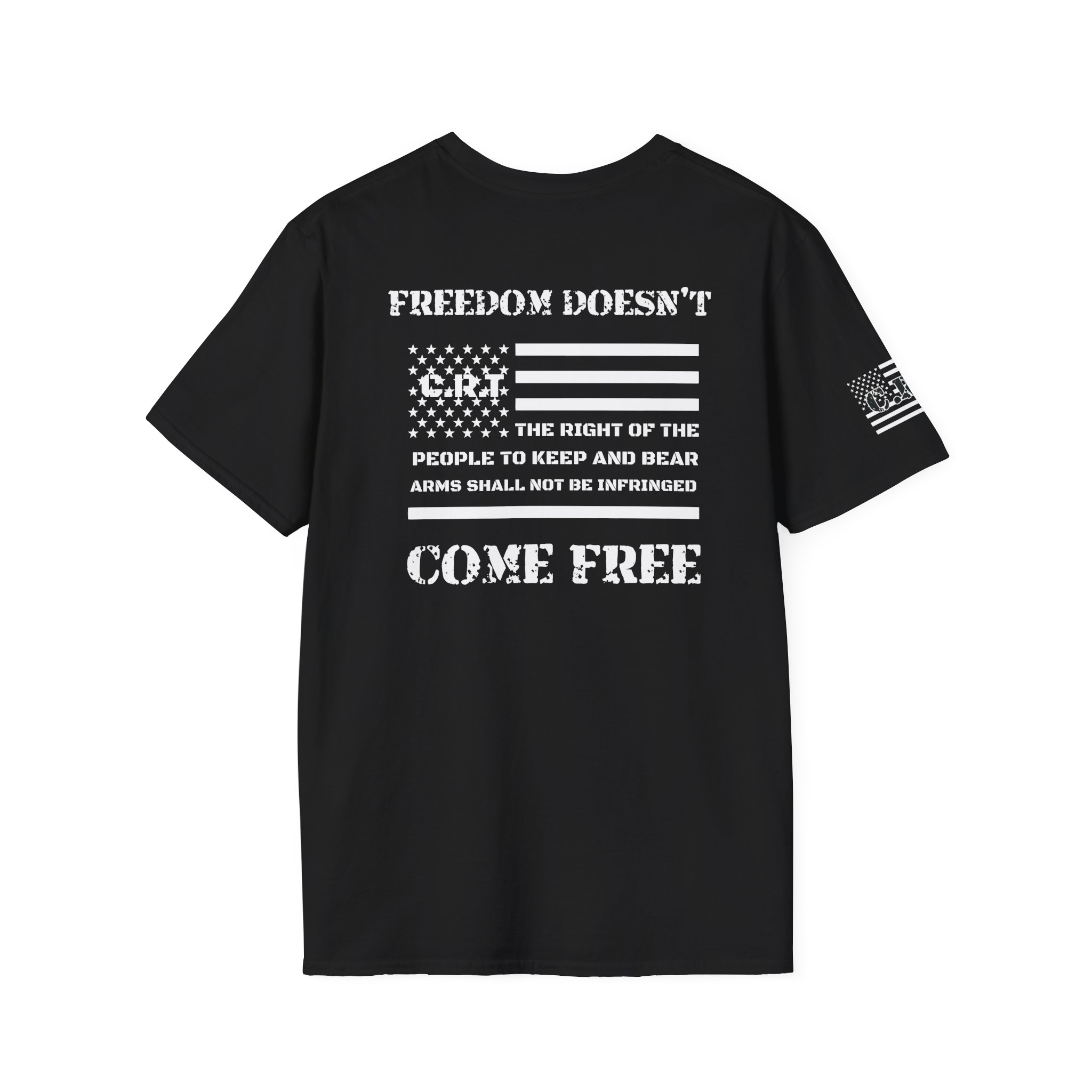 #1025 Second Amendment Flag- Unisex Softstyle T-Shirt