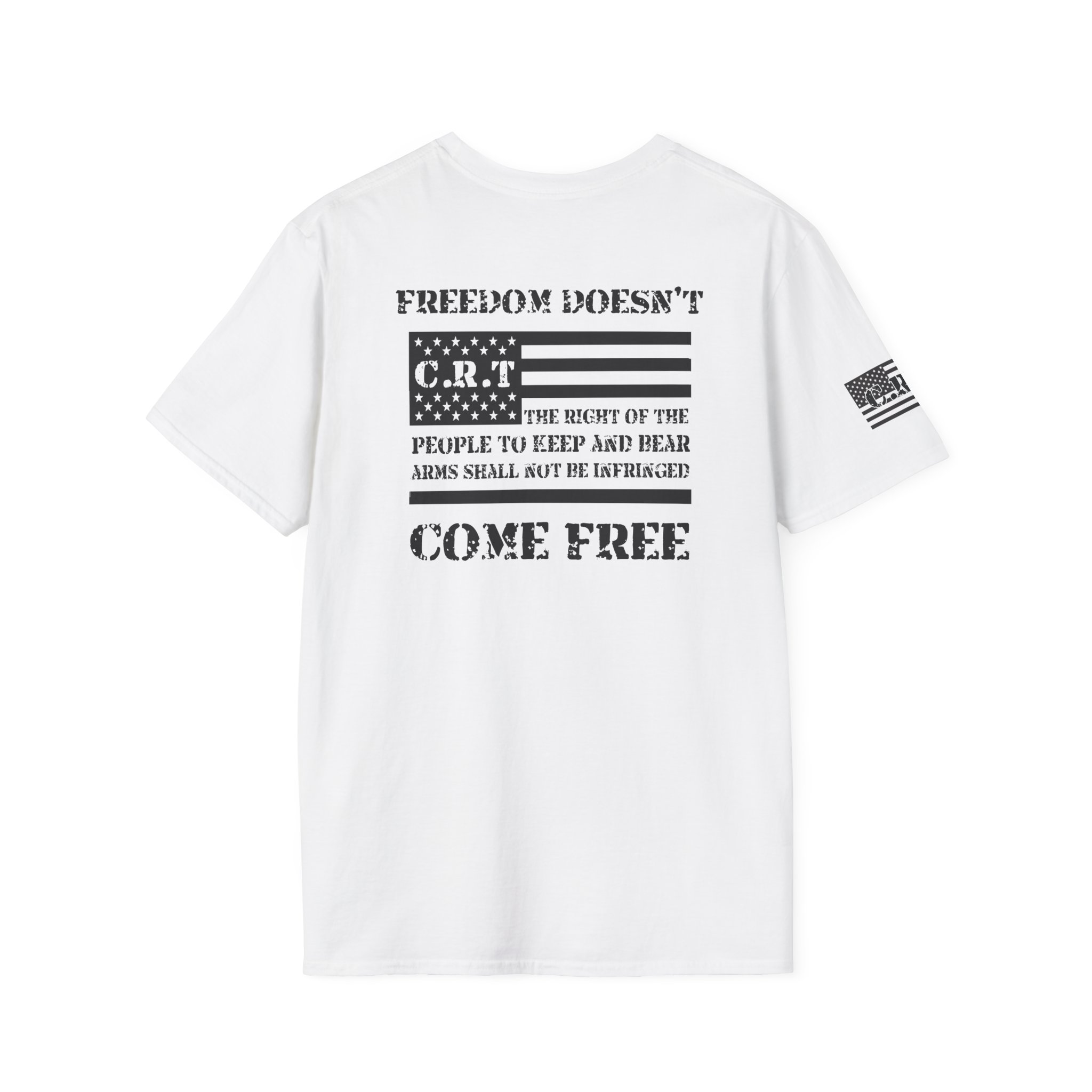 #1027 2nd amendment flag- Unisex Soft style T-Shirt