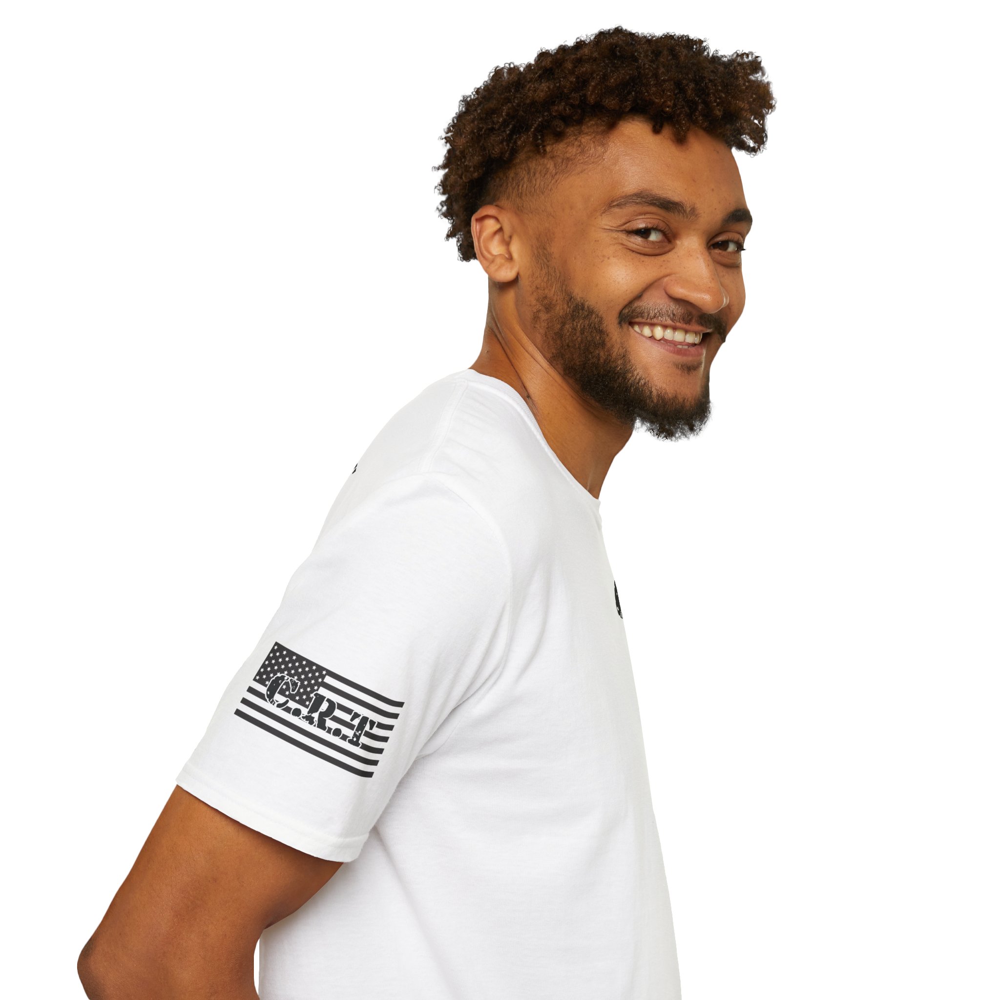 #1027 2nd amendment flag- Unisex Soft style T-Shirt - Image 4