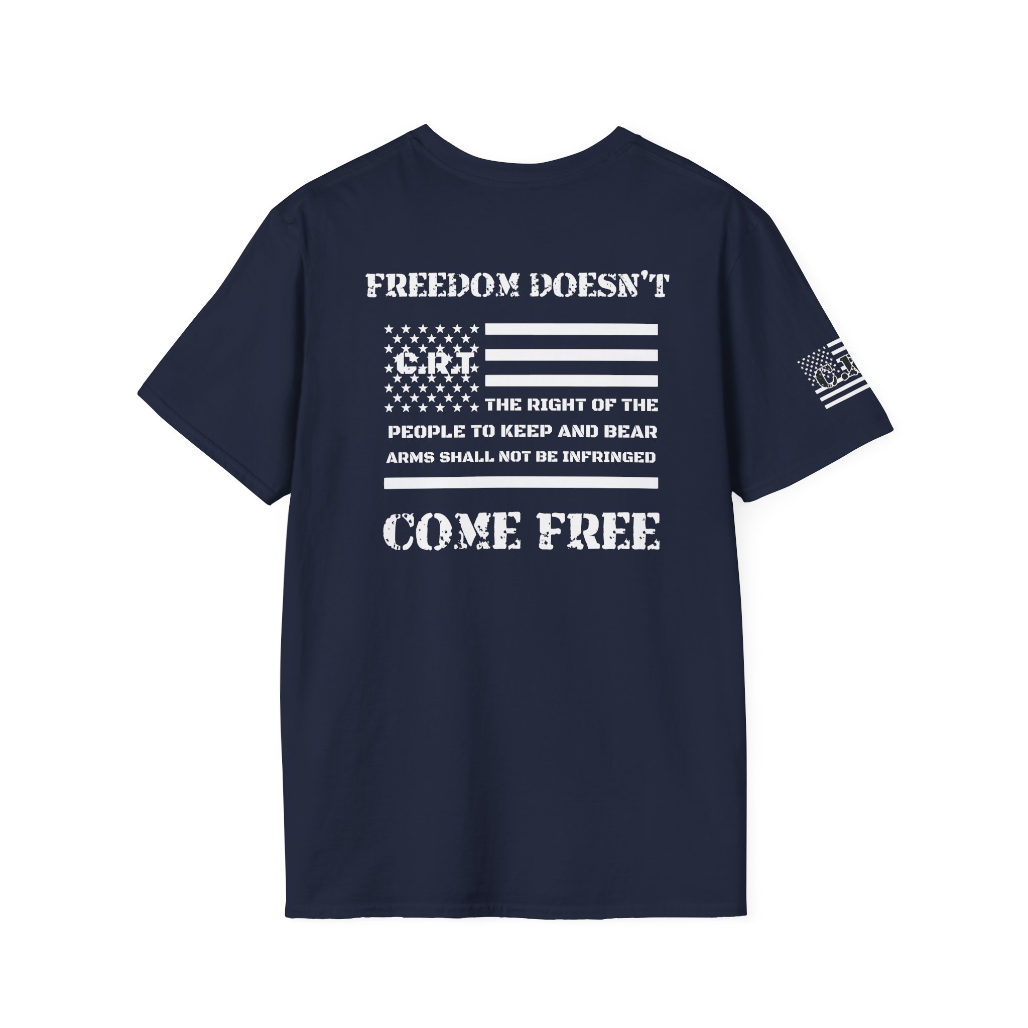 #1025 Second Amendment Flag- Unisex Softstyle T-Shirt - Image 7